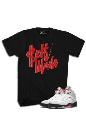 Air Jordan 5 Retro "Self Made" Tee (Fire Red)