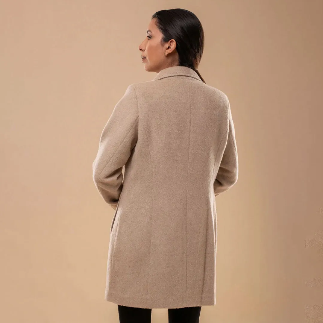 Amelia Llama Wool Coat