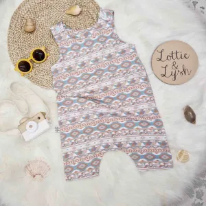 Baby & Toddler Shortie Dungarees | Arizona Aztec