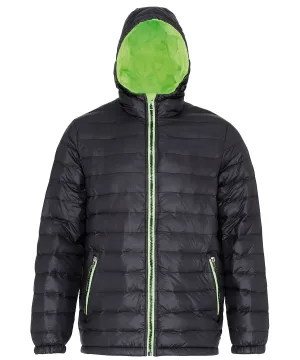 Black/Lime - Padded jacket