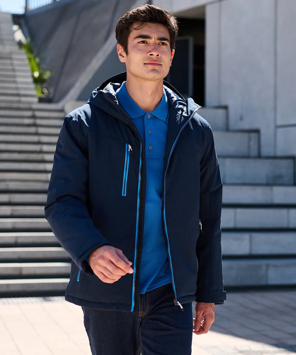 Black/New Royal - Navigate waterproof insulated jacket