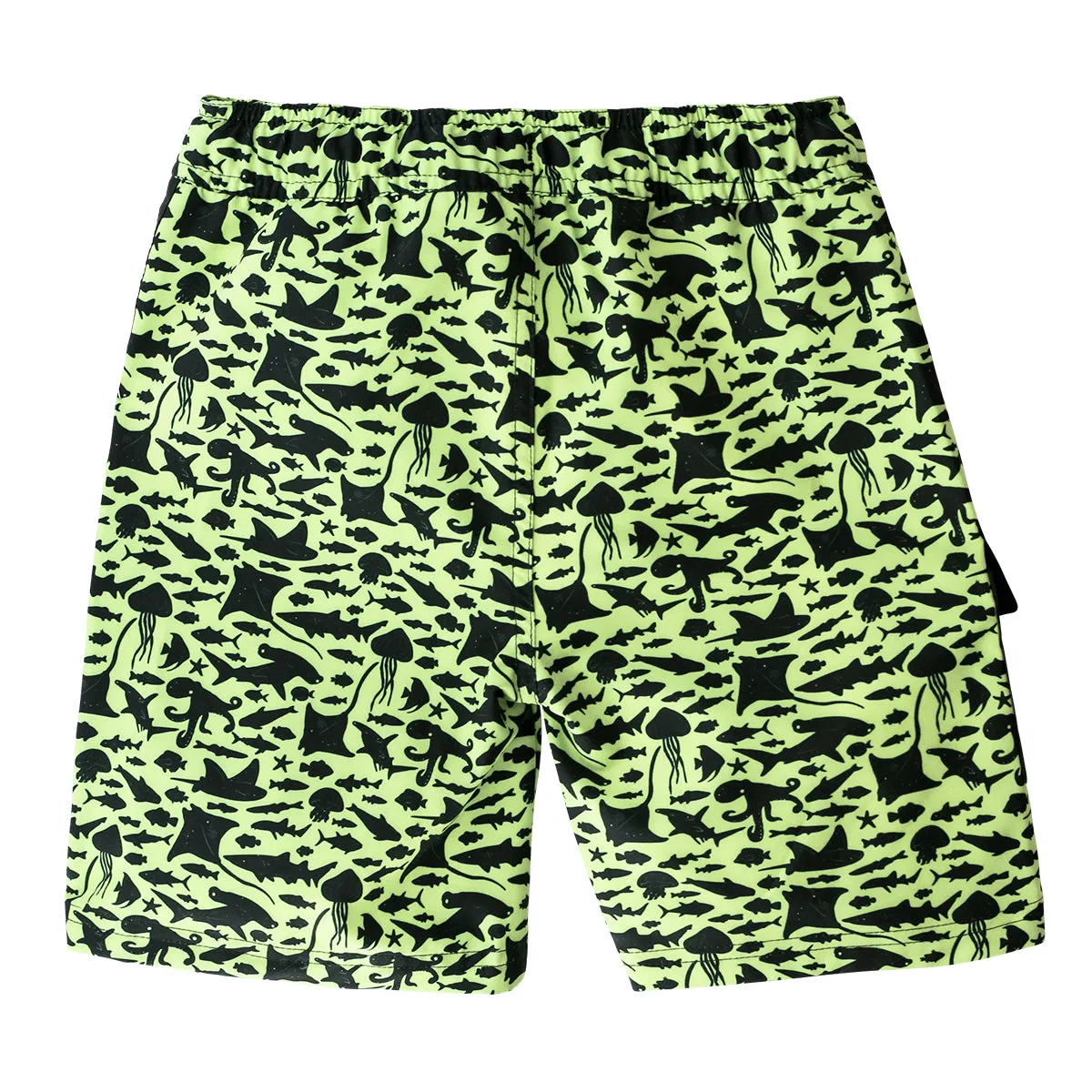 Boy's Racer Stripe Board Shorts