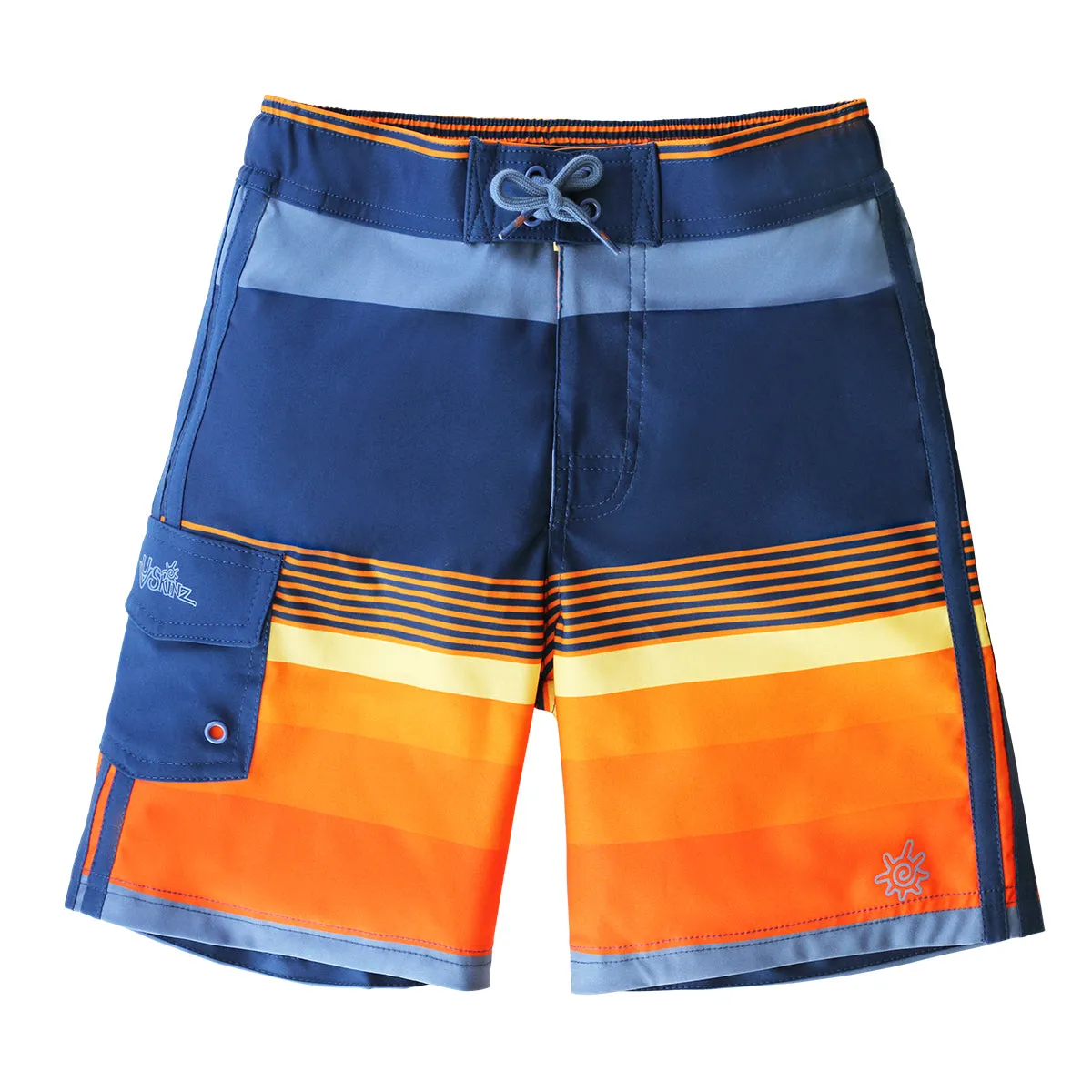 Boy's Racer Stripe Board Shorts