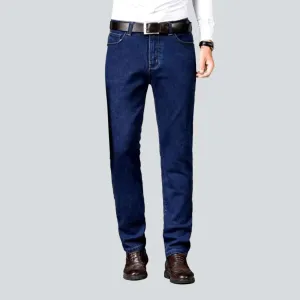 Business casual elastic men's jeans