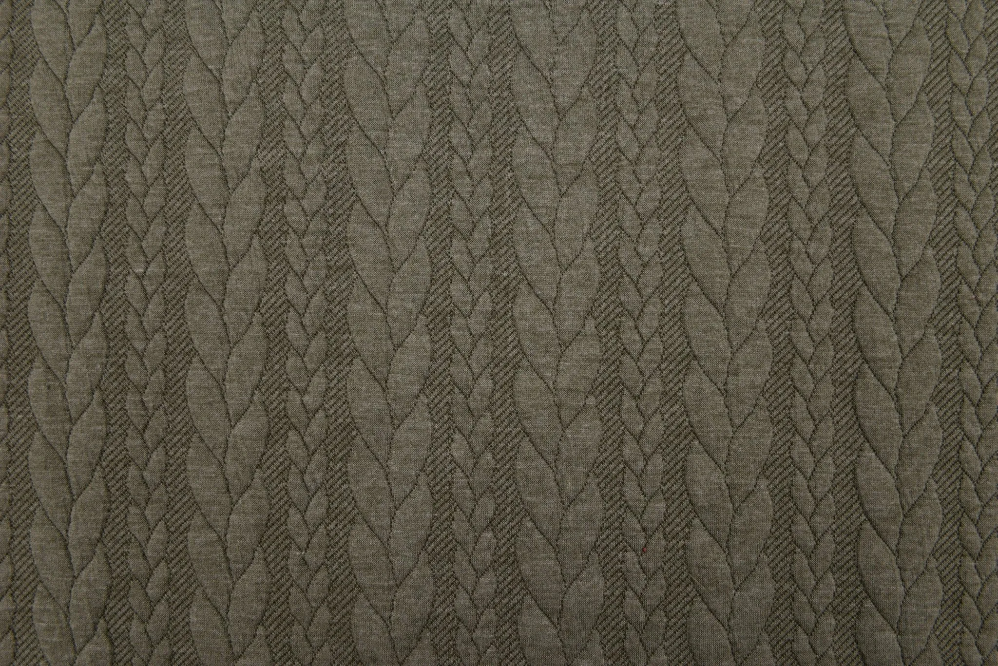 Cable Knit Jacquard Fabric / Quilted Knit Jacquard