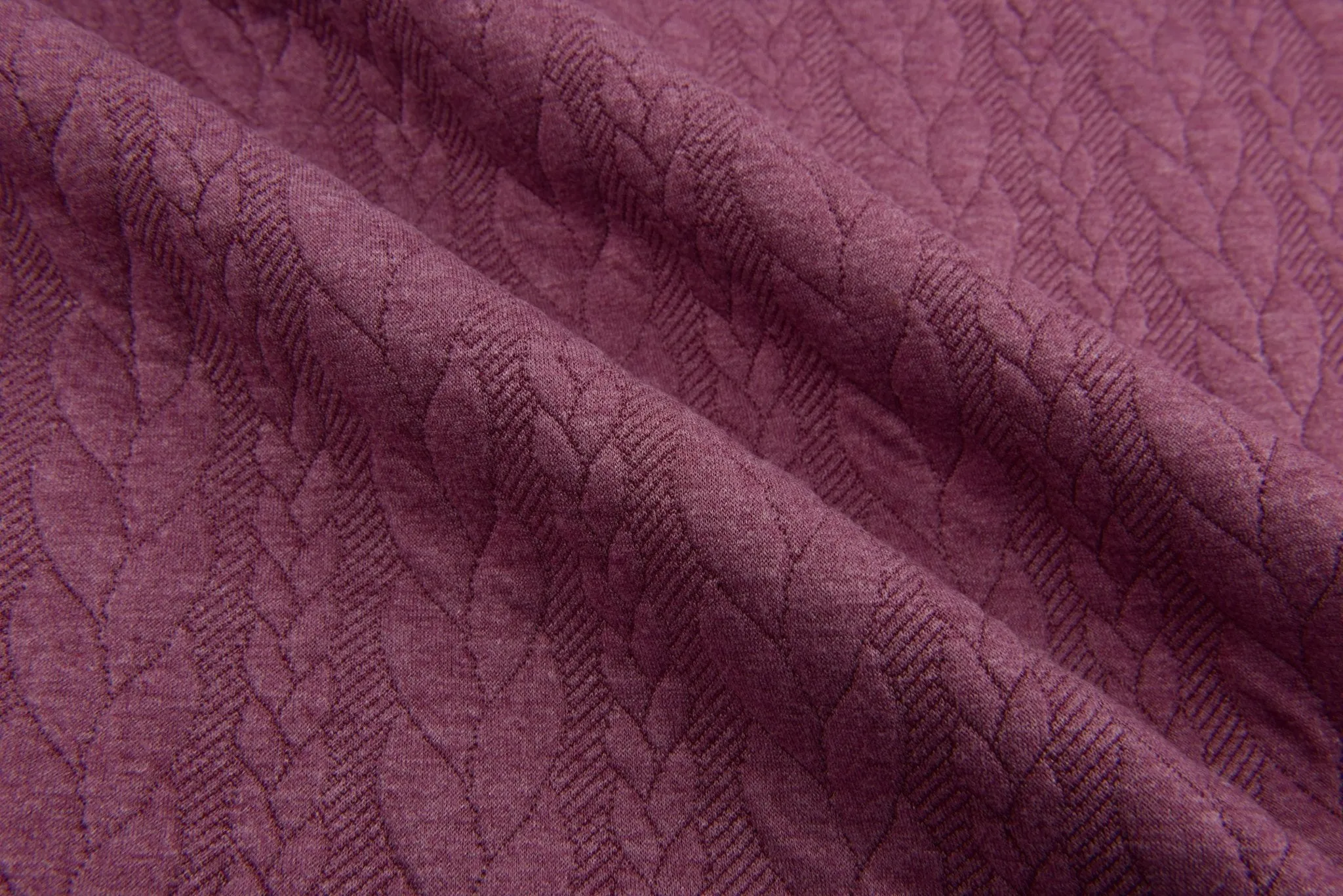 Cable Knit Jacquard Fabric / Quilted Knit Jacquard