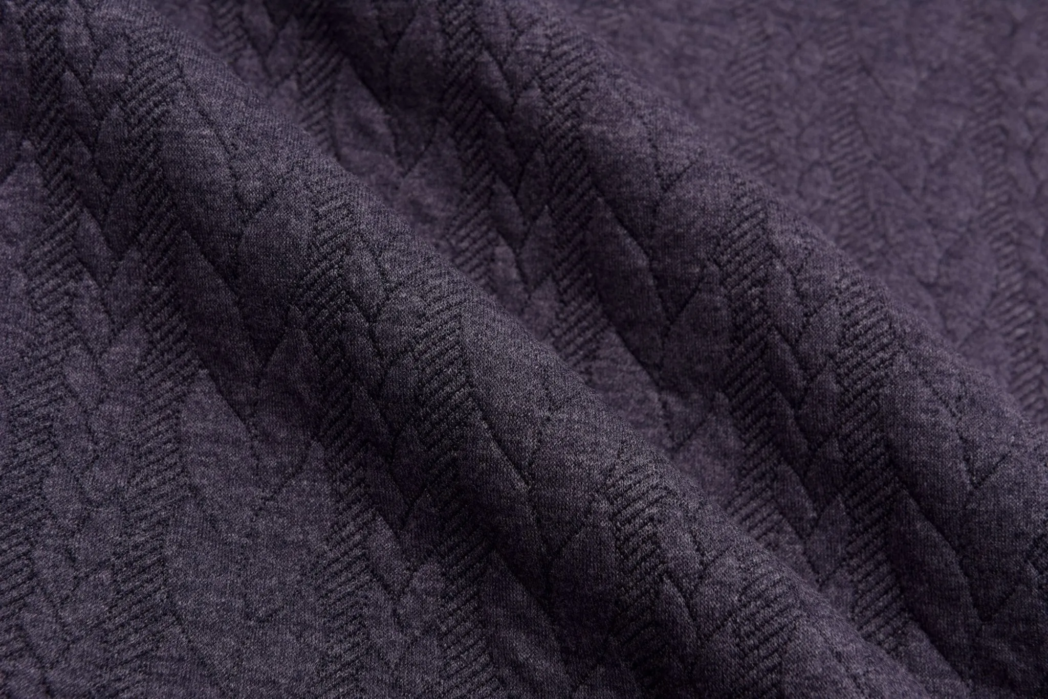 Cable Knit Jacquard Fabric / Quilted Knit Jacquard