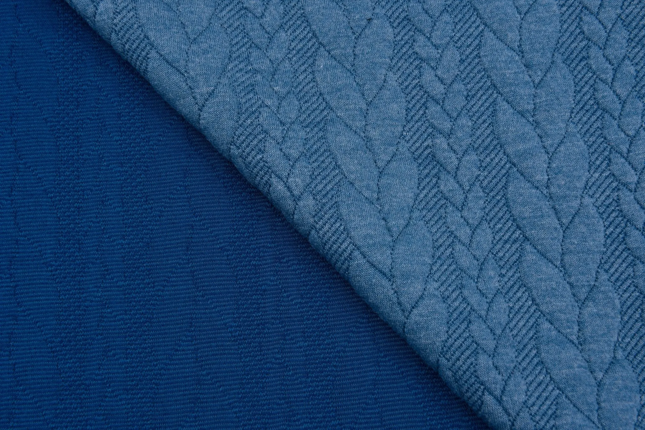 Cable Knit Jacquard Fabric / Quilted Knit Jacquard