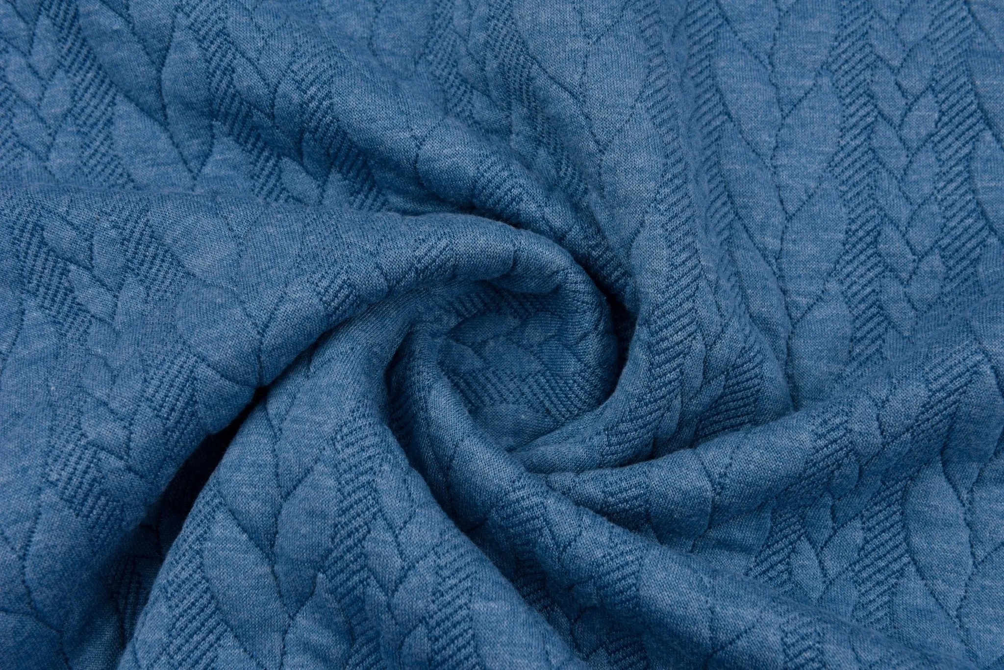 Cable Knit Jacquard Fabric / Quilted Knit Jacquard