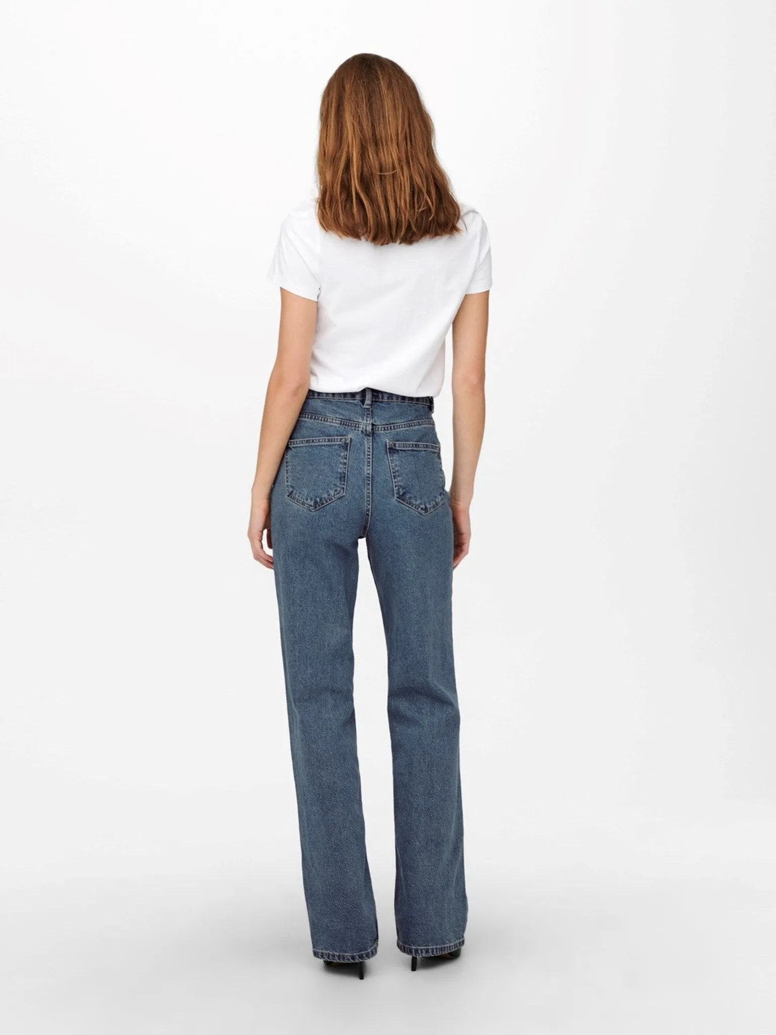 Camille Wide Leg Jeans - Blue Denim