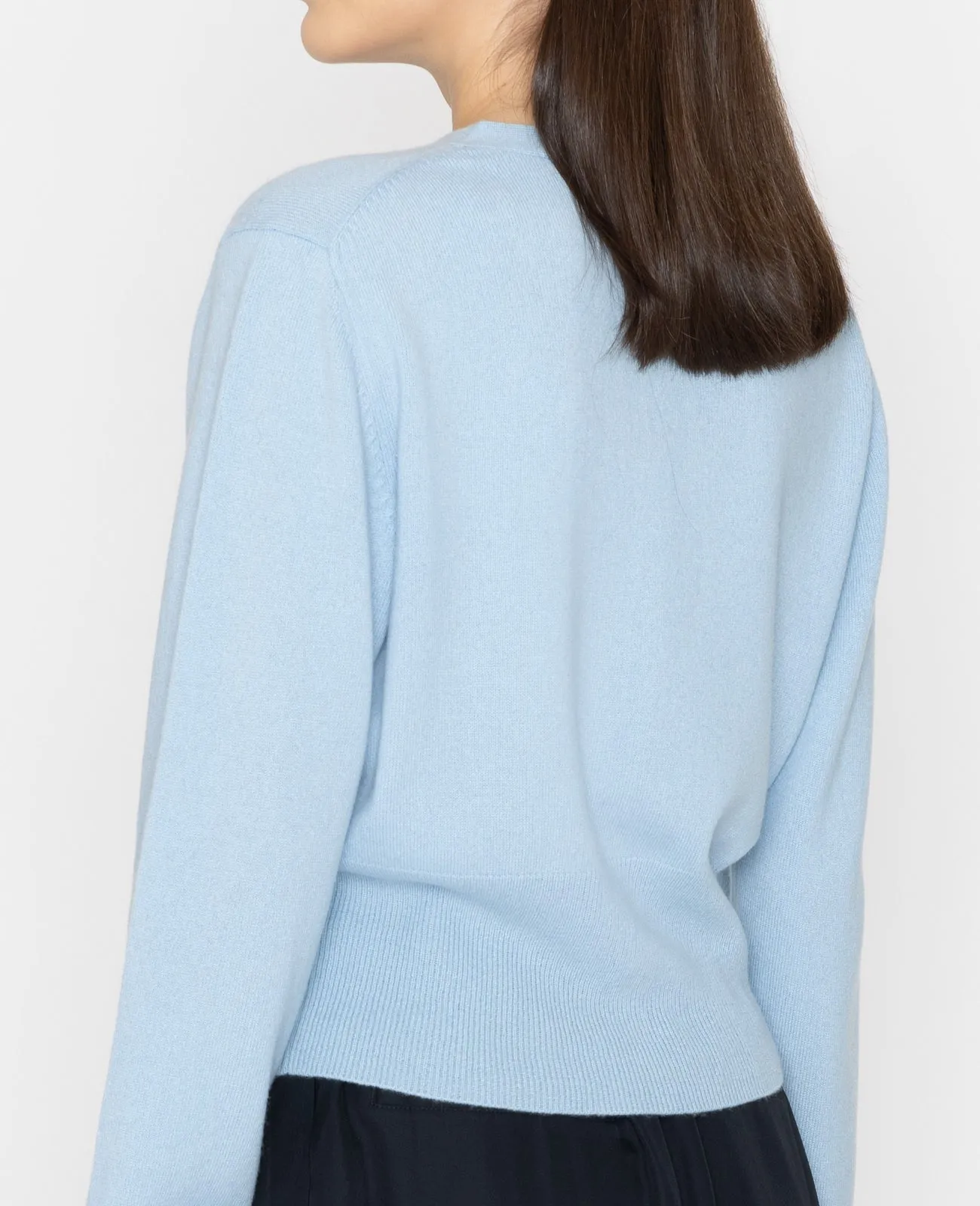 Cashmere V-Neck Cropped Cardigan