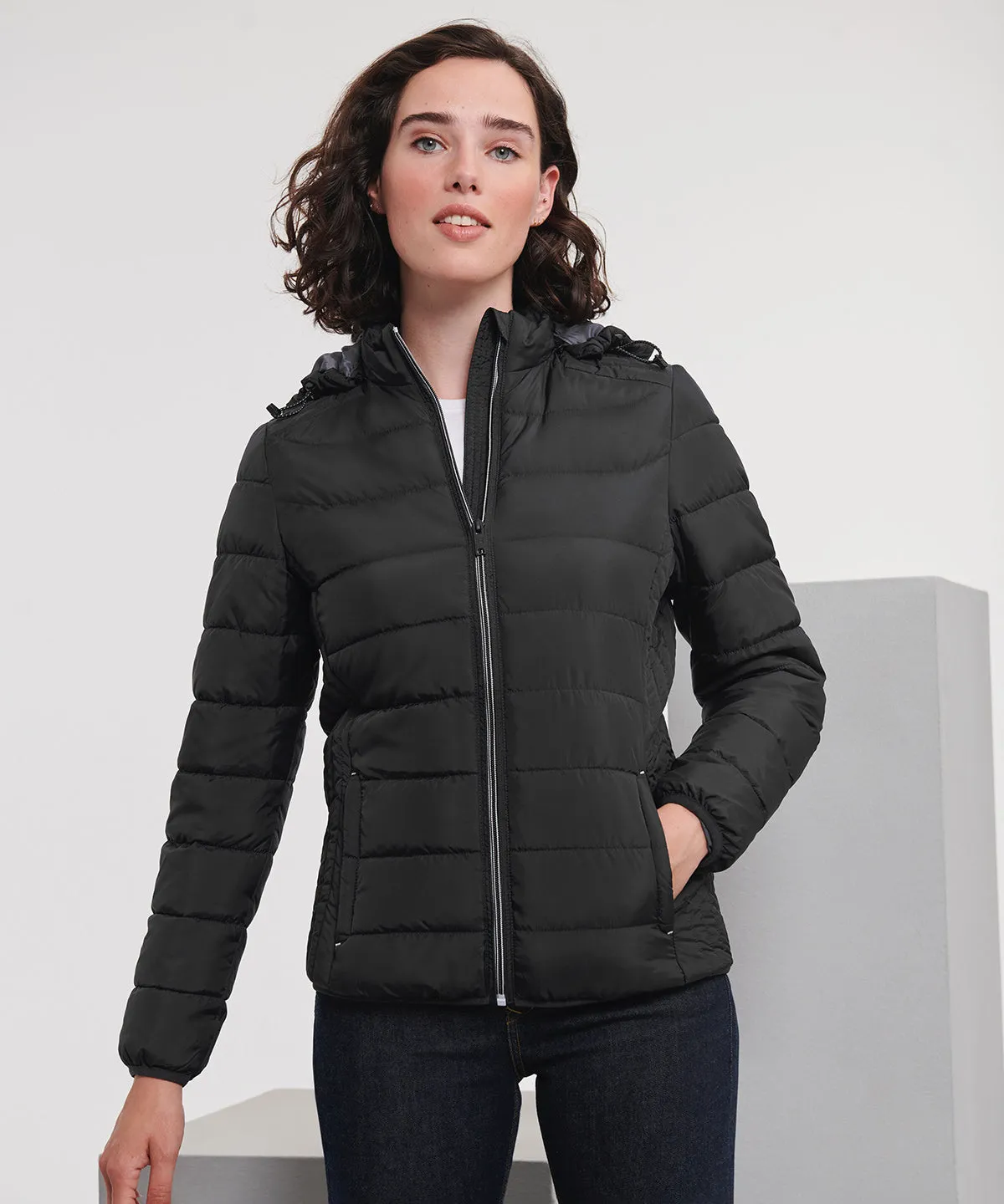 French Navy - Women's hooded Nano jacket