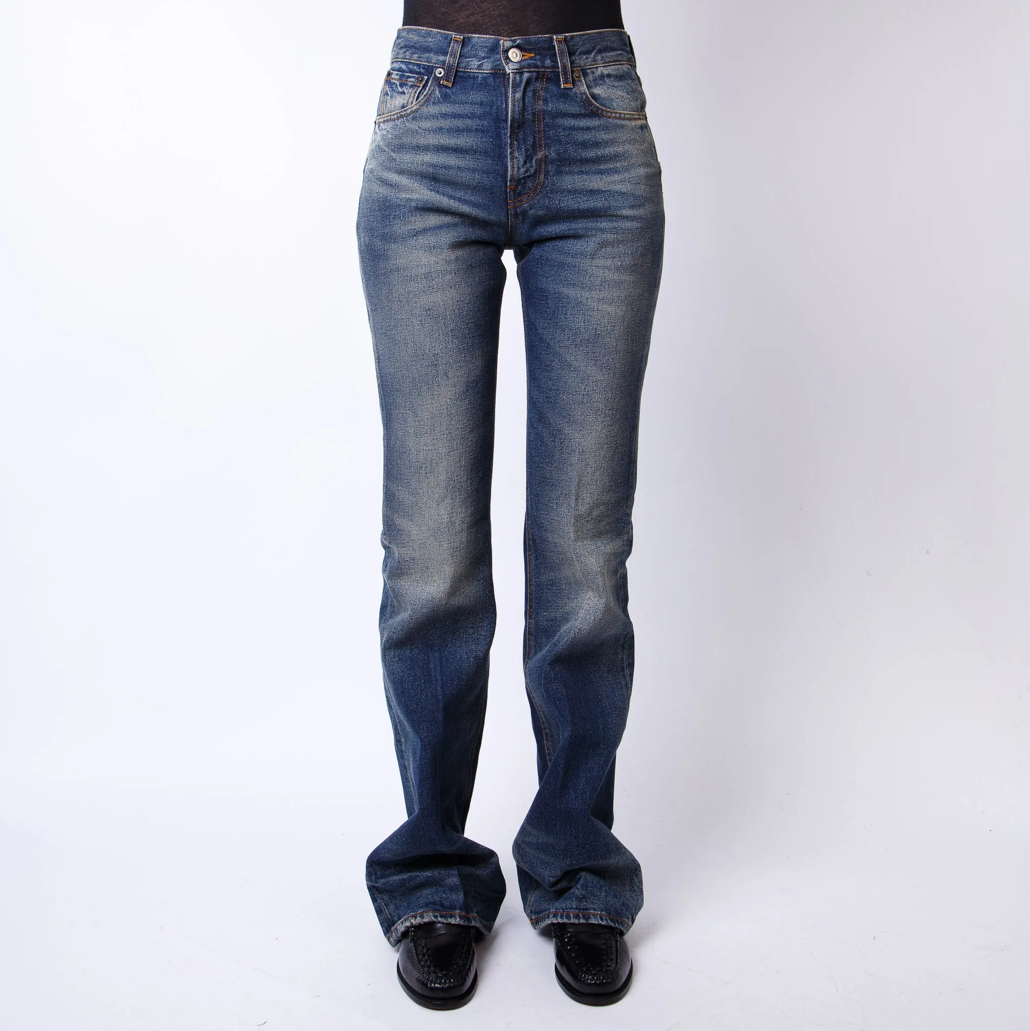 HAIKURE JEANS FLORA VINTAGE BLUE L0834 BLUE