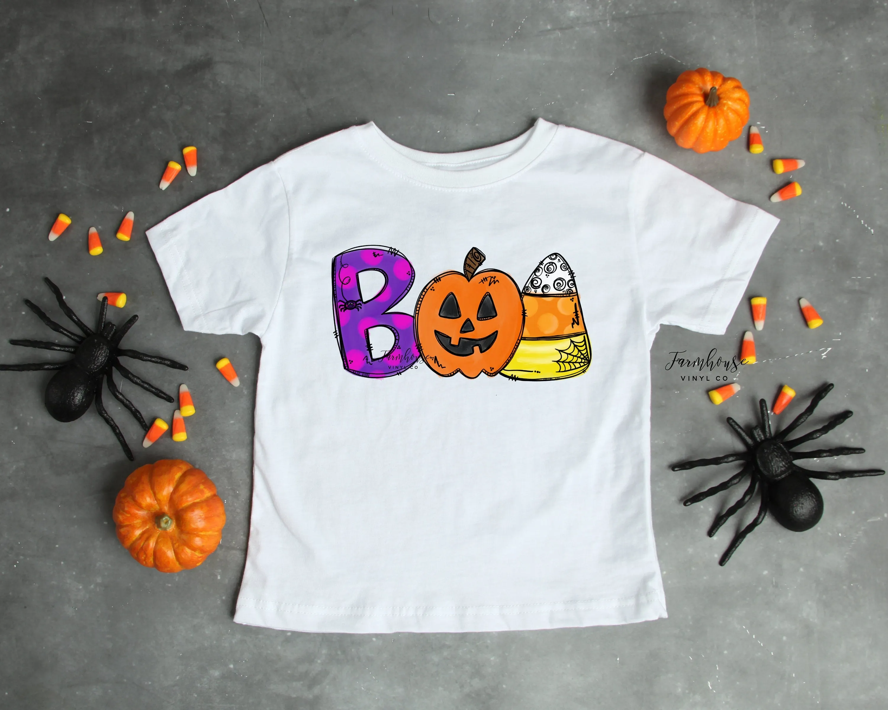 Halloween Cat Ghost Kids Shirt