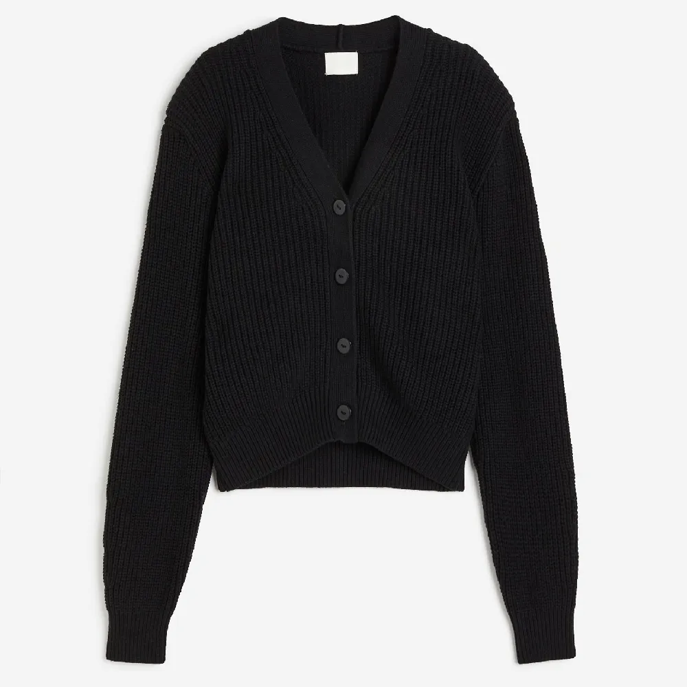 H&M Shoulder-pad Cardigan, black