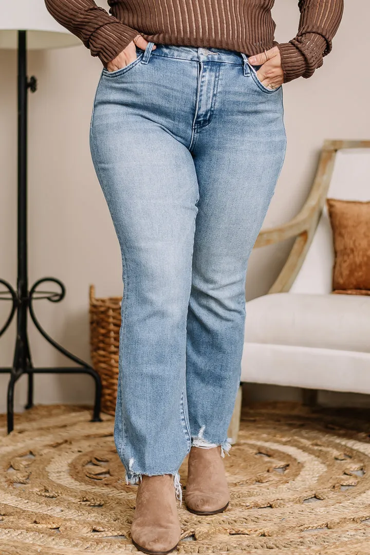 High Rise Kick Flare Jeans