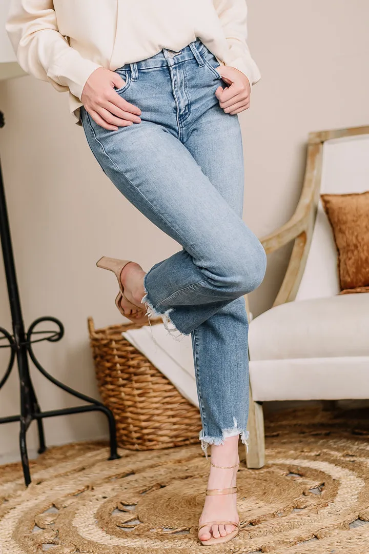 High Rise Kick Flare Jeans