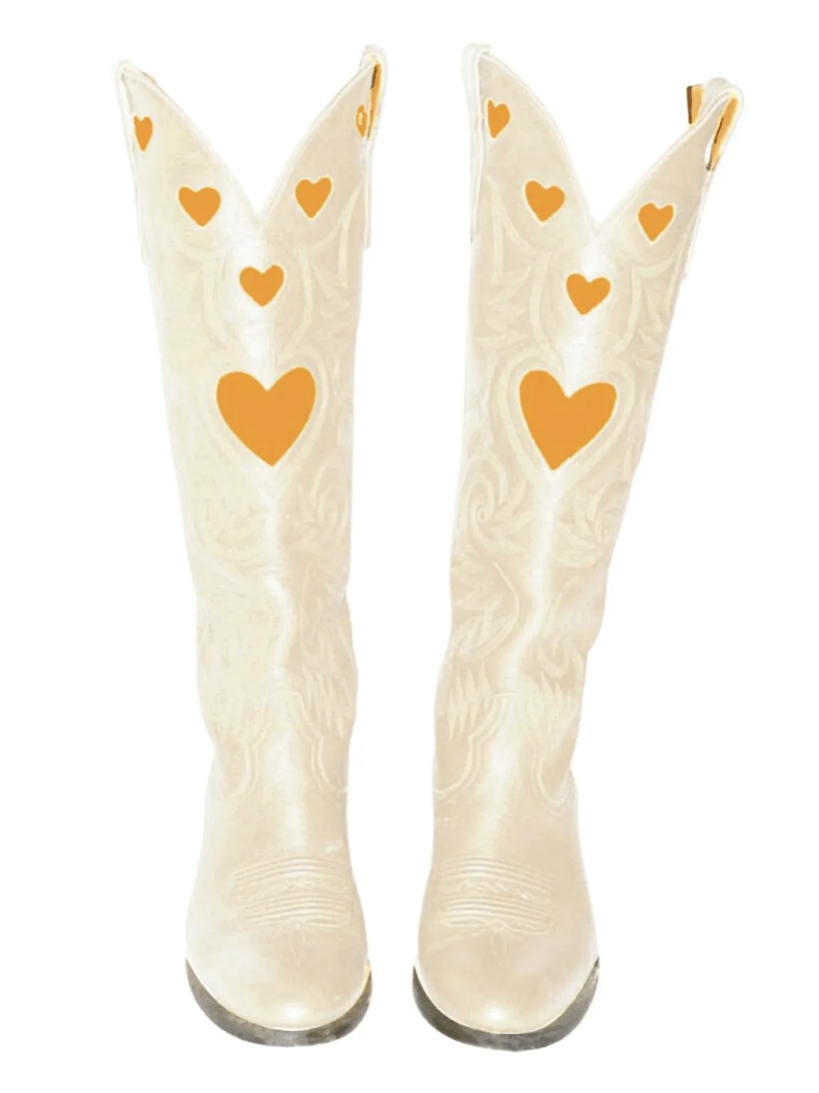 Knee High Heart Shape Cowboy Boots For Women - In 8 Colors!