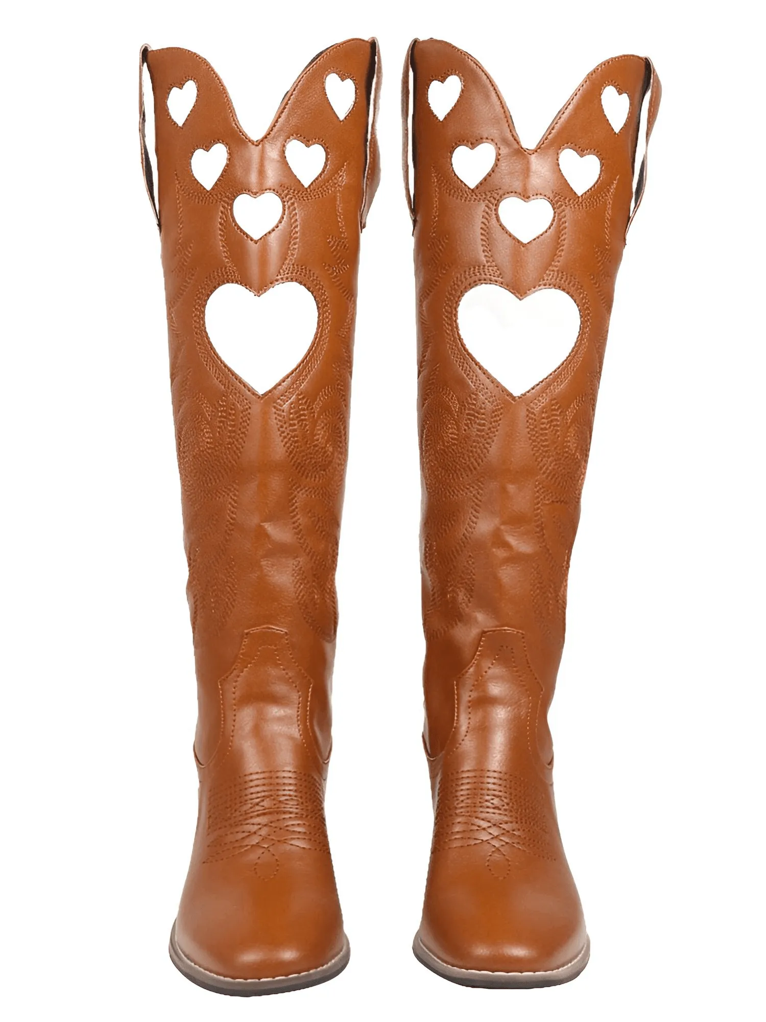 Knee High Heart Shape Cowboy Boots For Women - In 8 Colors!