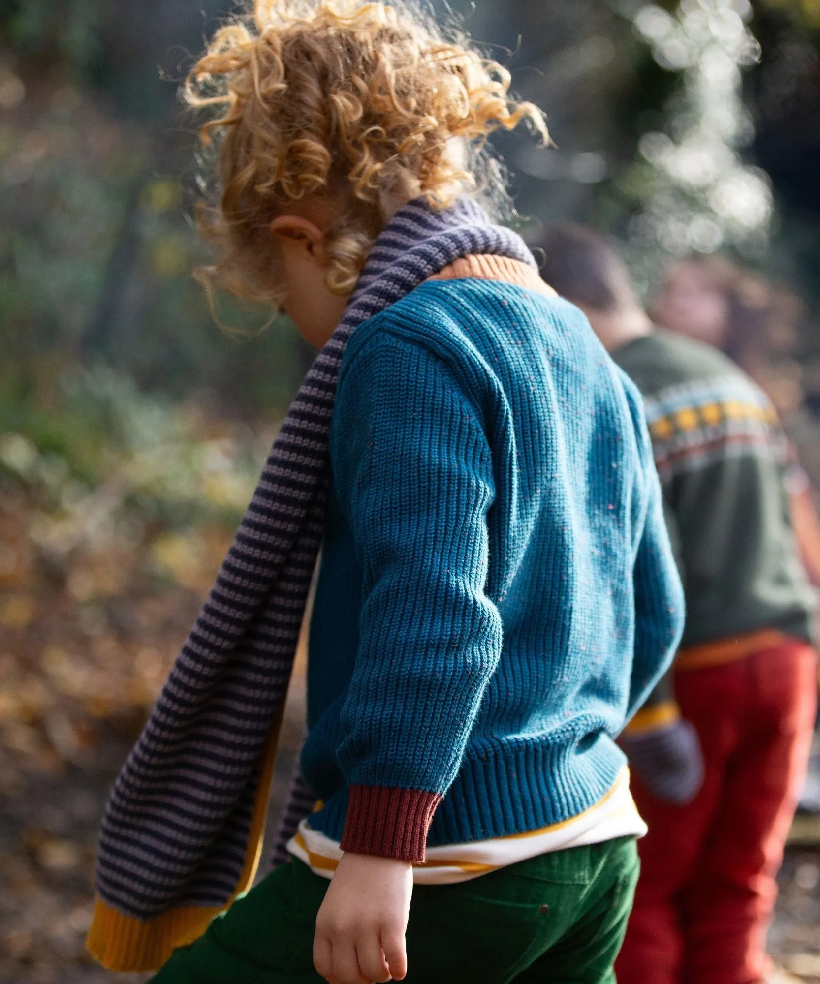 LGR From One To Another Teal Knitted Jumper