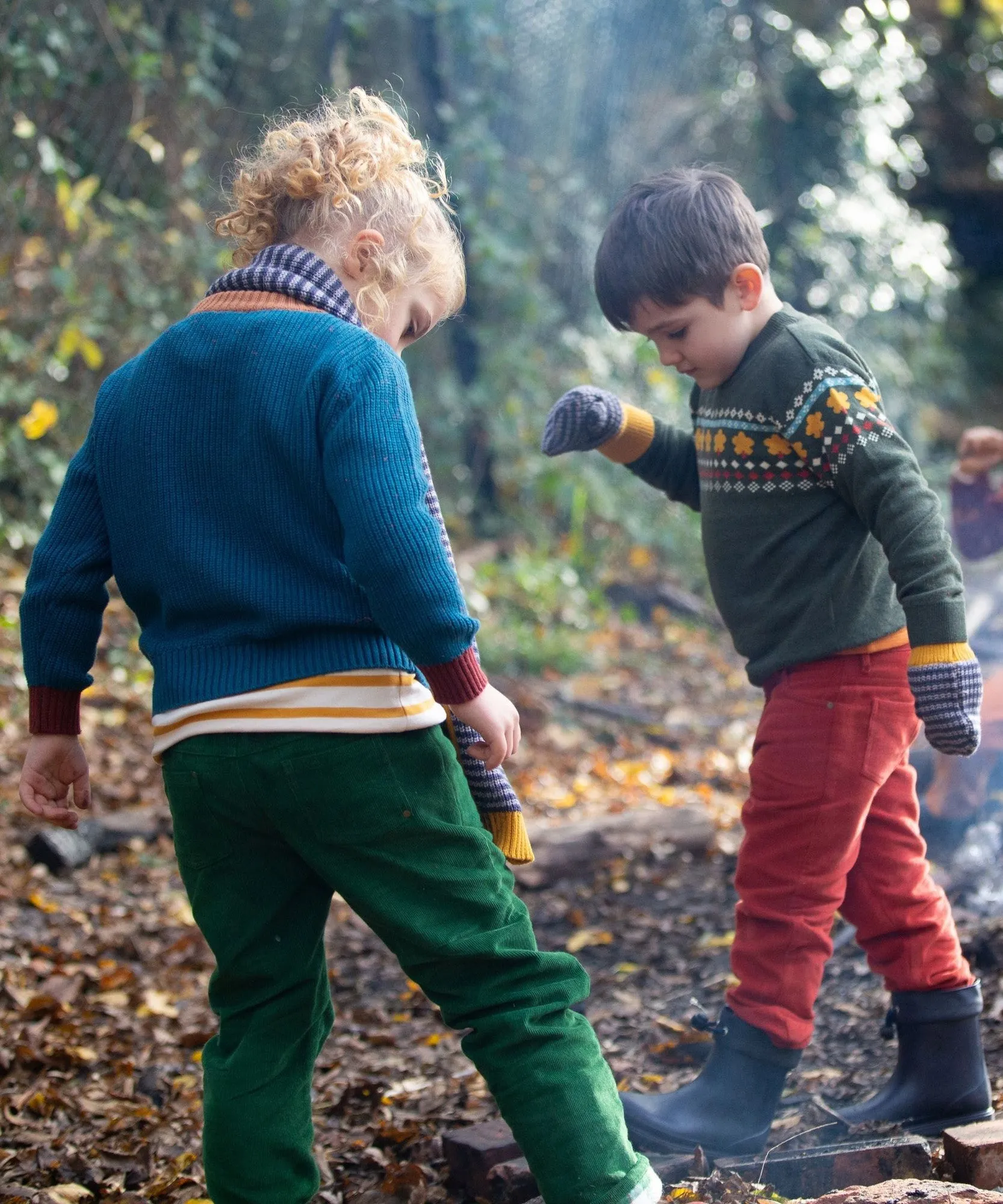 LGR From One To Another Teal Knitted Jumper