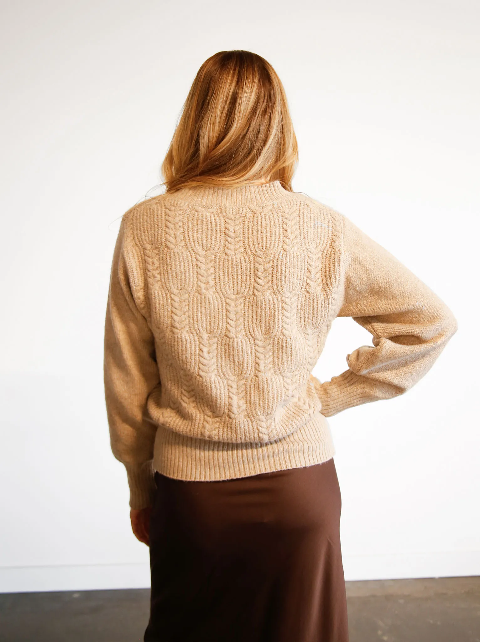 Lindsey Cable Pullover Sweater