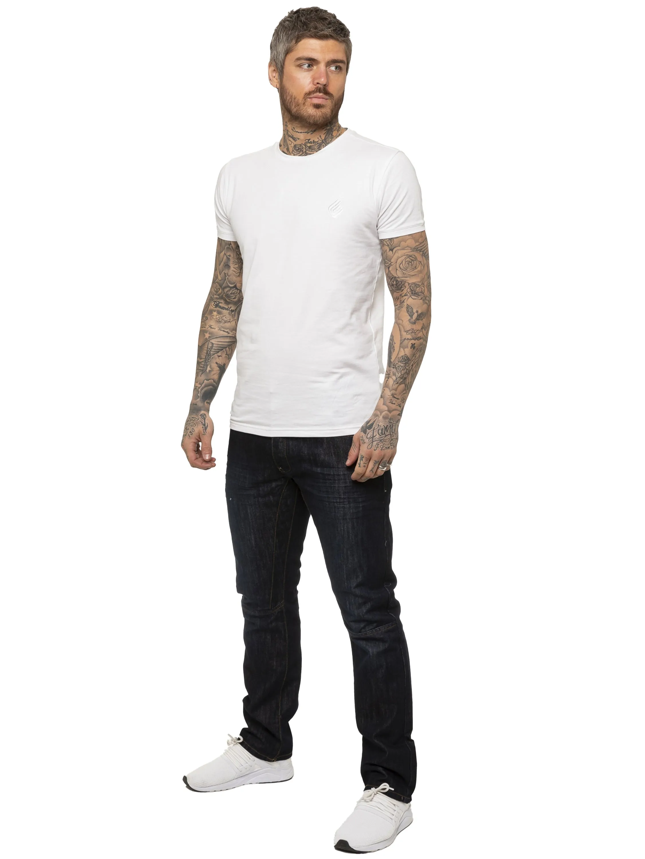 Mens Designer Straight Leg Regular Fit Denim | Enzo Designer Menswear