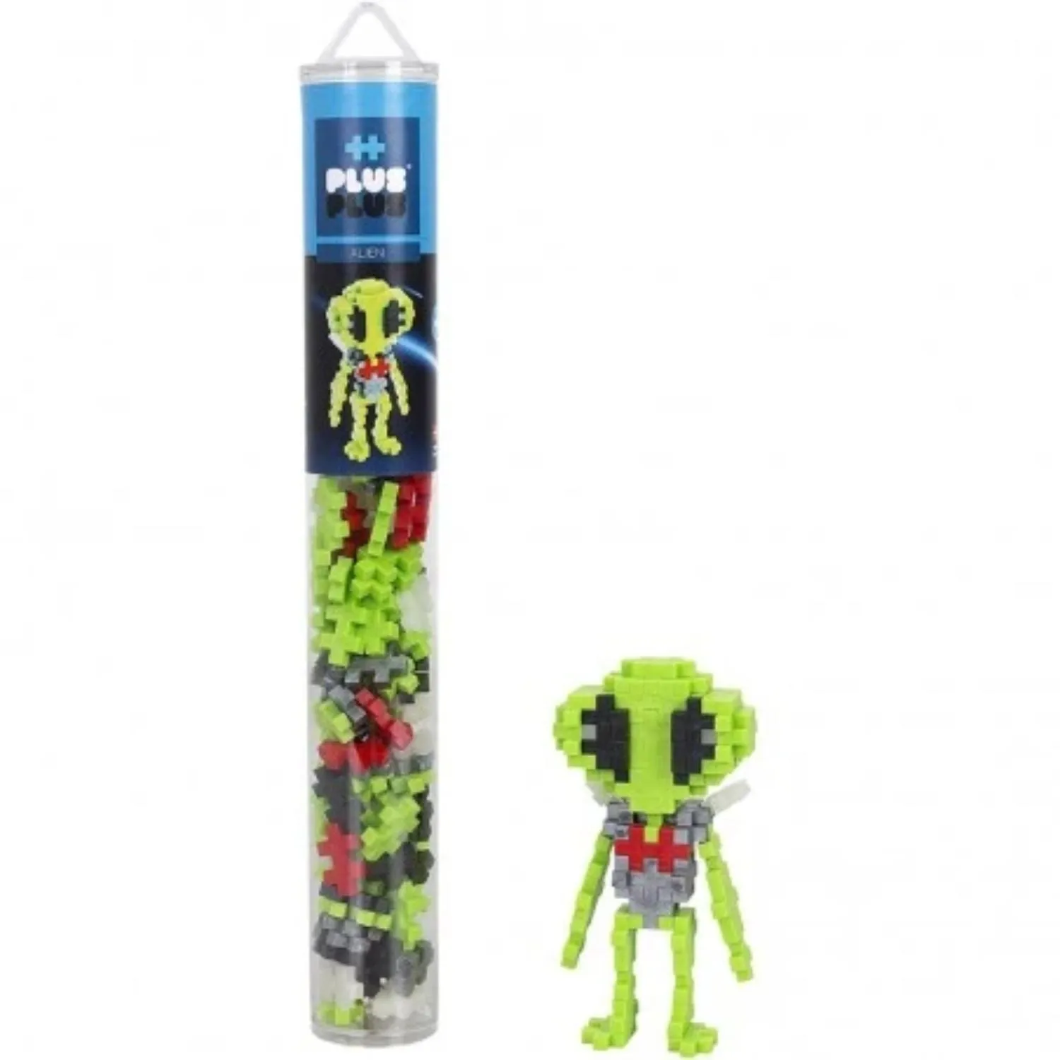 Plus Plus 100 Piece Alien Jigsaw Tube