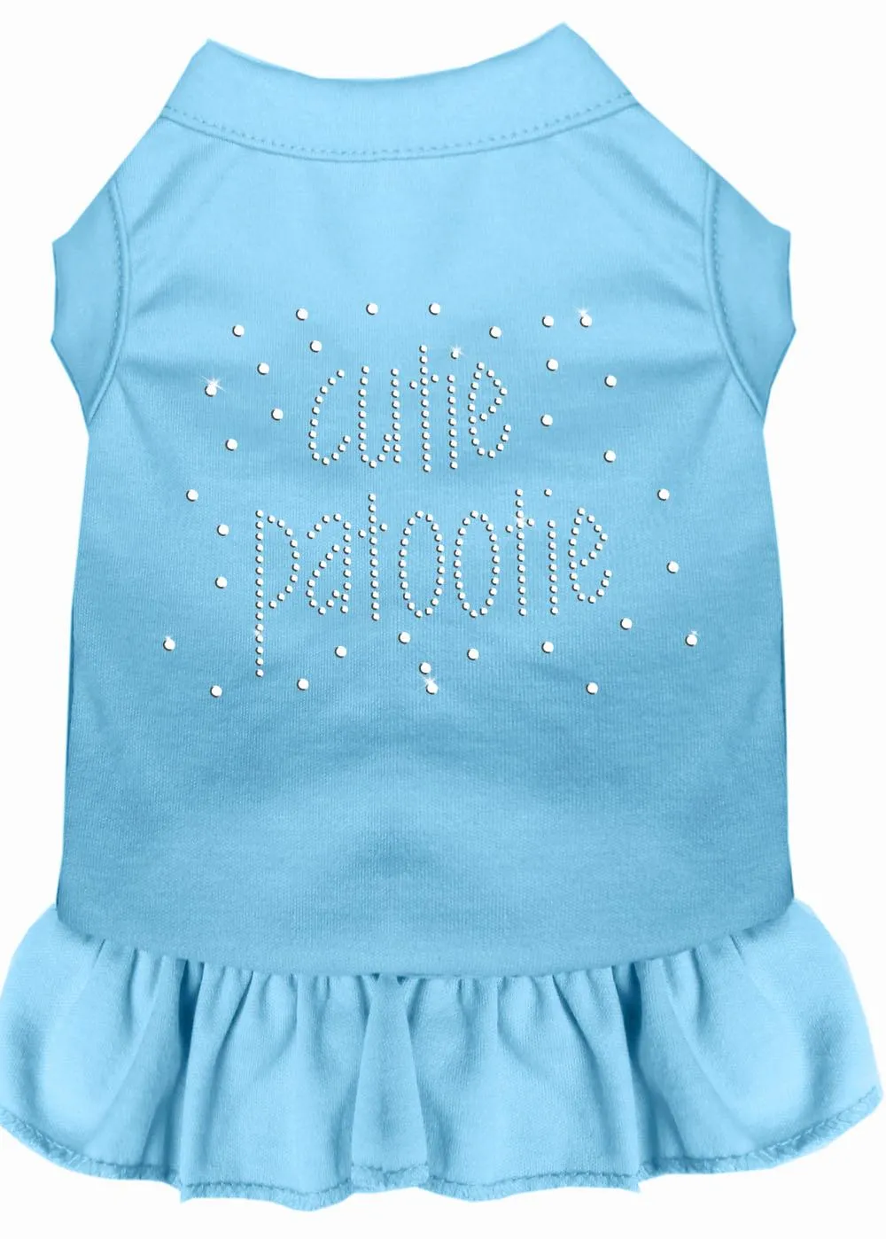 Rhinestone Cutie Patootie Dress Baby Blue Med (12)