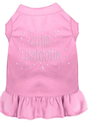 Rhinestone Cutie Patootie Dress Light Pink Xs (8)