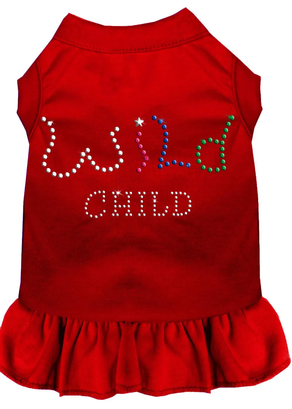 Rhinestone Wild Child Dress Red 4x (22)