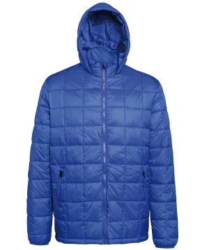 Royal - Box quilt hooded jacket