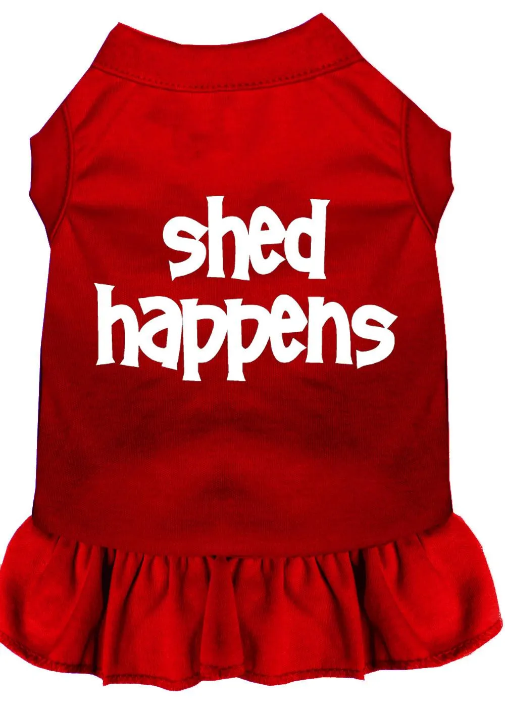 Shed Happens Screen Print Dress Red Med (12)