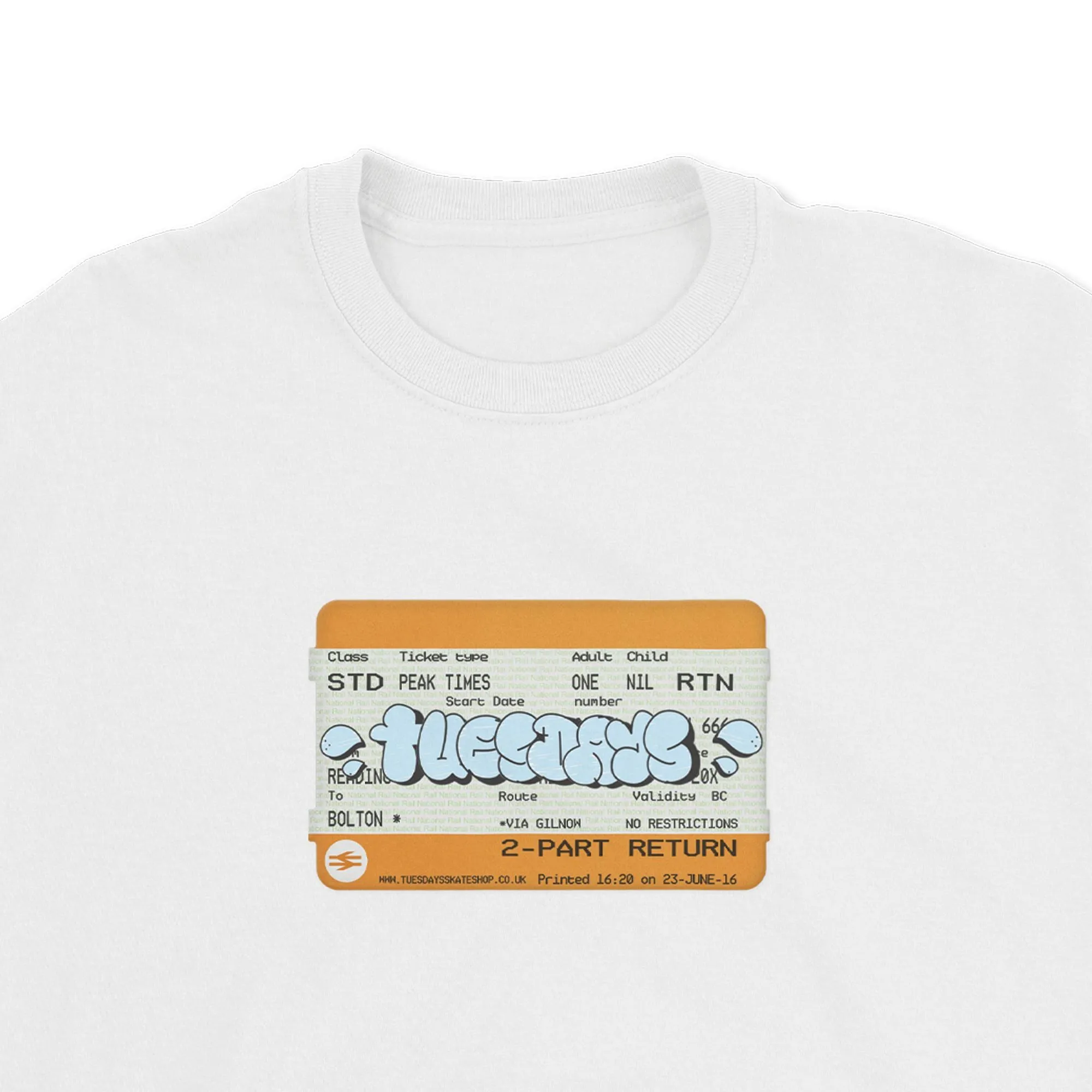 Tuesdays 'Peak Times' T-Shirt White