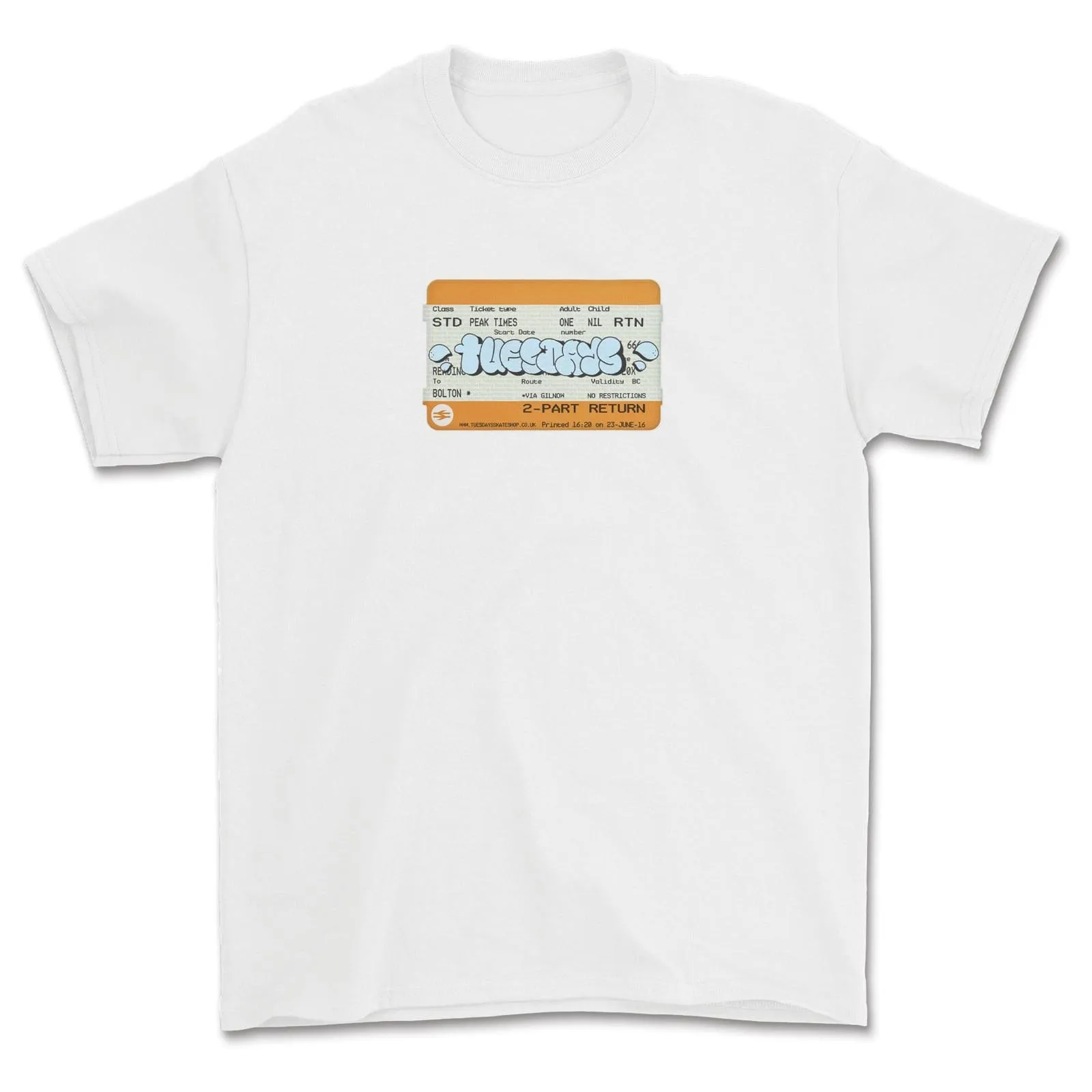 Tuesdays 'Peak Times' T-Shirt White