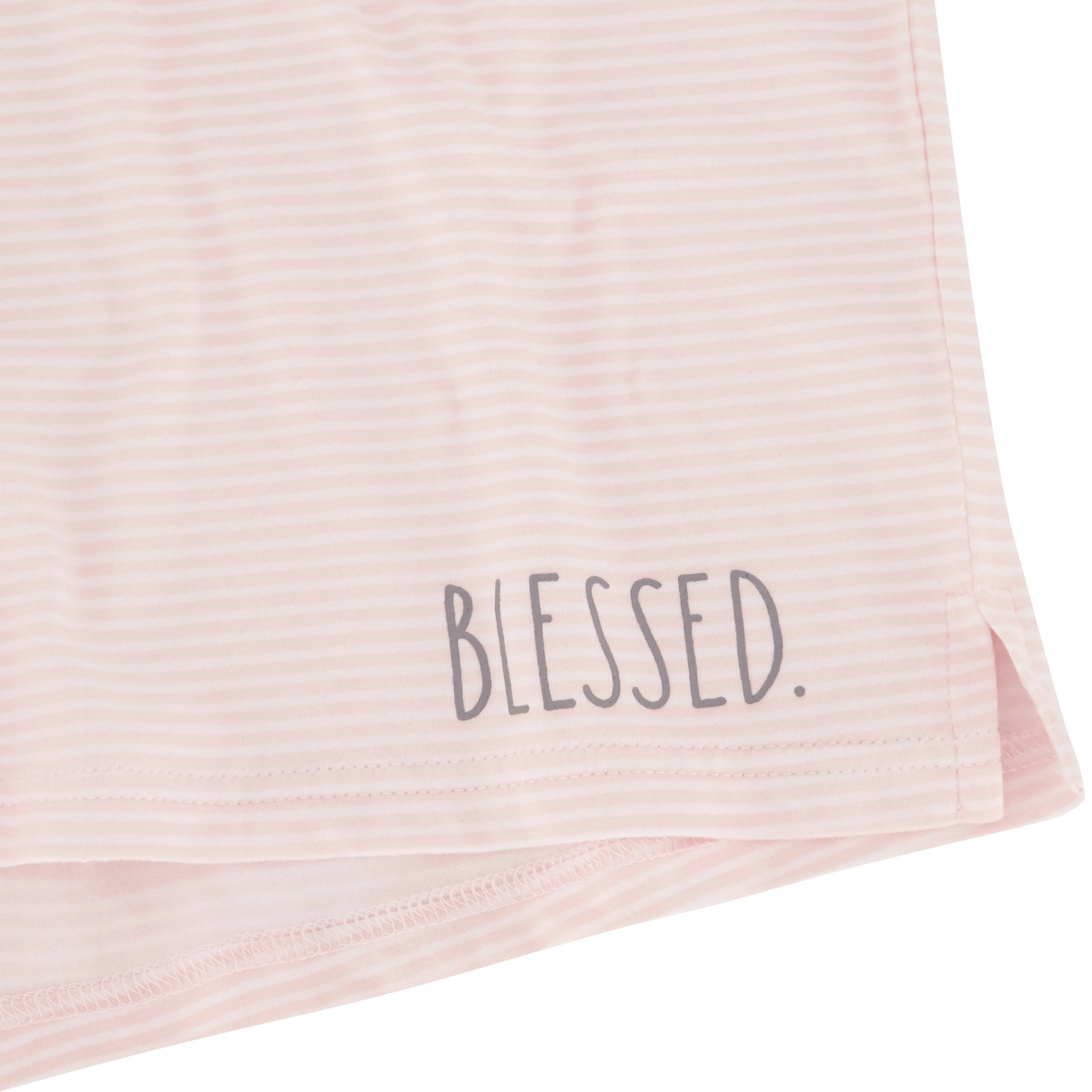 Women's "INSPIRE" and "BLESSED" Mid-Rise Drawstring Lounge Shorts Set of 2